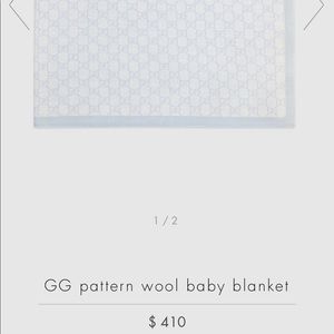 Authentic Gucci Blanket